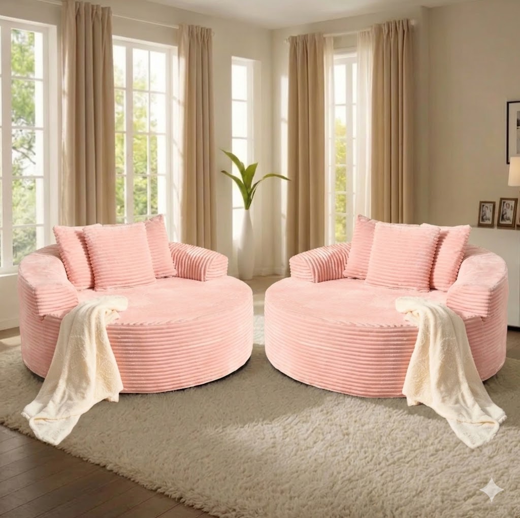 2x Fauteuil Rond Vireona CloudCore